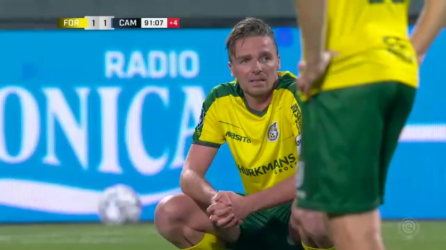 HOL D1 Fortuna Sittard Vs SC Cambuur 91 ทำประตู  ประตู, ทำคะแนน 1:1