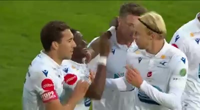 NOR D1 Haugesund Vs Mjondalen IF Alioune Ndour Goal in 44 min, Score 4:0