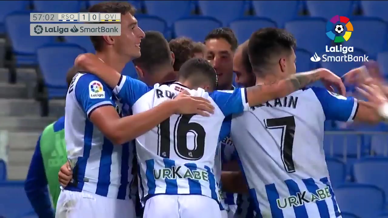 SPA D2 Real Sociedad B Vs Real Oviedo Jon Ander Olasagasti Goal in 57 min, Score 1:0