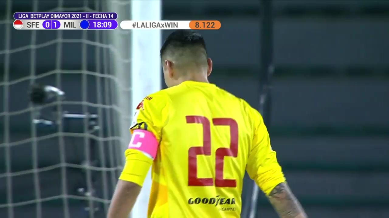 COL D1 Independiente Santa Fe Vs Millonarios 18 phút Andres Felipe Roman MosqueraVào, ghi bàn 0:1