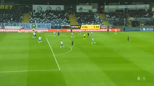 6 Stal Mielec Vs Zaglebie Lubin 21 skor gol Erik Daniel, skor 1:1