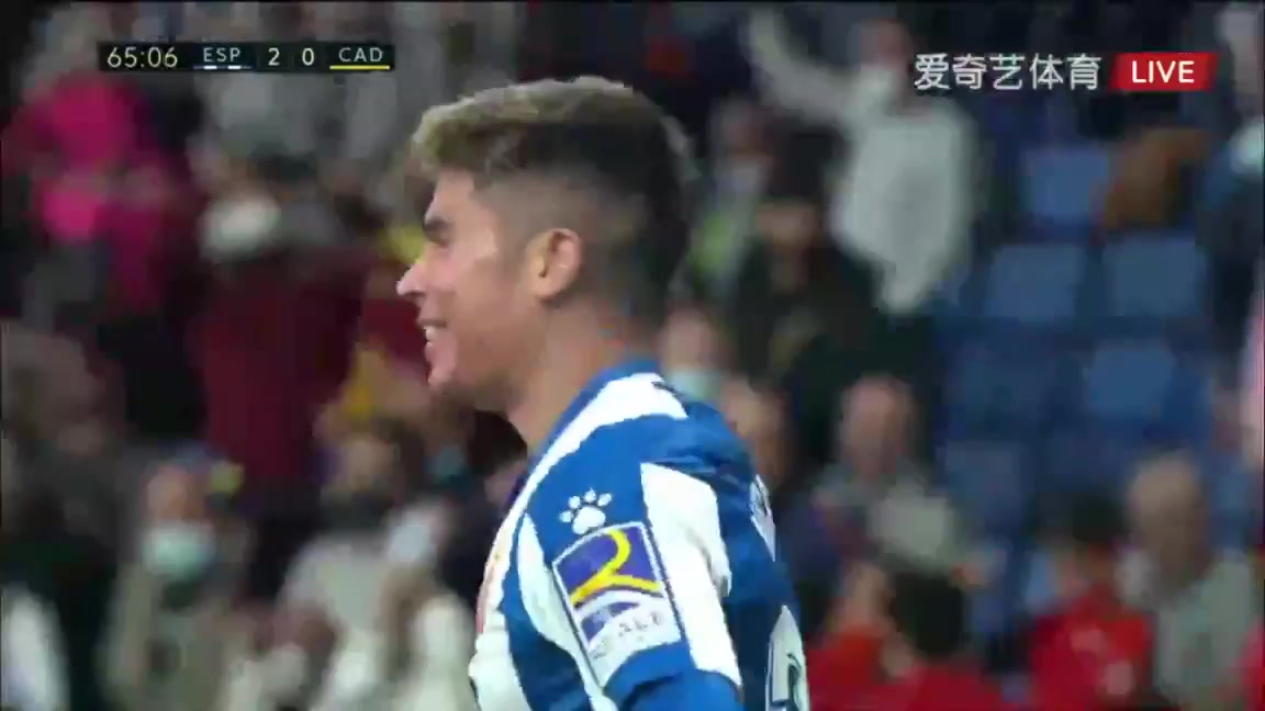 Laliga1 RCD Espanyol Vs Cadiz 65 ทำประตู Nicolas Melamed Ribaudo ประตู, ทำคะแนน 2:0