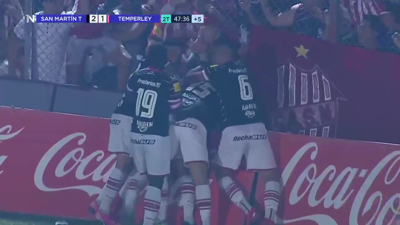 ARG D2 San Martin Tucuman Vs Temperley Hugo Luciano Gonz Goal in 92 min, Score 2:1