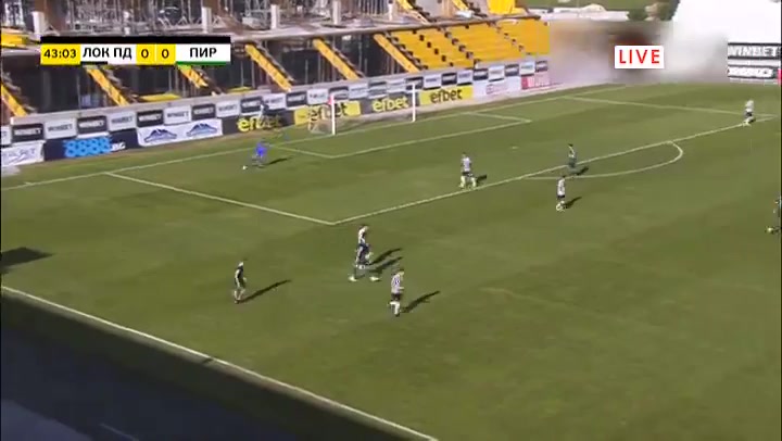 BUL D1 Lokomotiv Plovdiv Vs Pirin Blagoevgrad 43 phút Georgi MinchevVào, ghi bàn 1:0