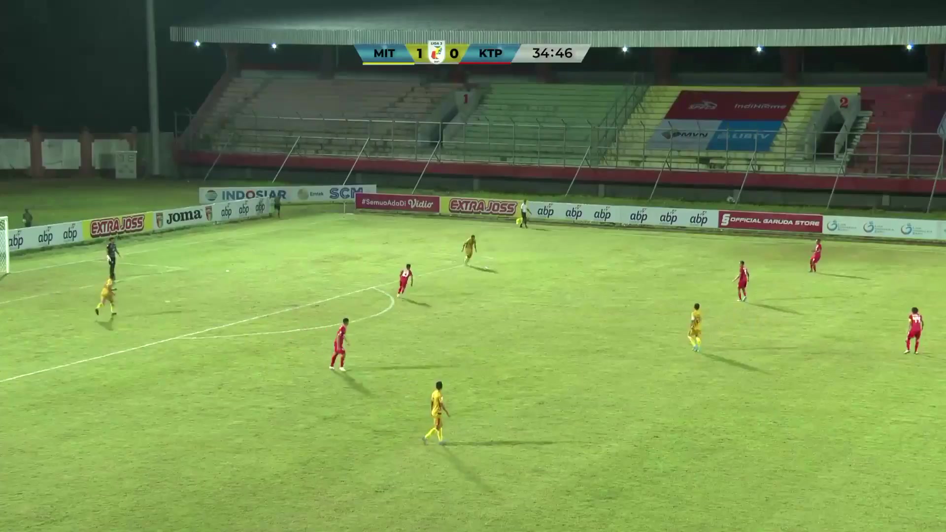 印尼甲 密特拉库卡 Vs 太子FC 36分Sucipto进球,比分2:0