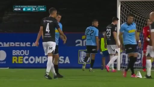 URU D2 Uruguay Montevideo Vs Danubio FC Vicente Goal in 42 min, Score 0:2