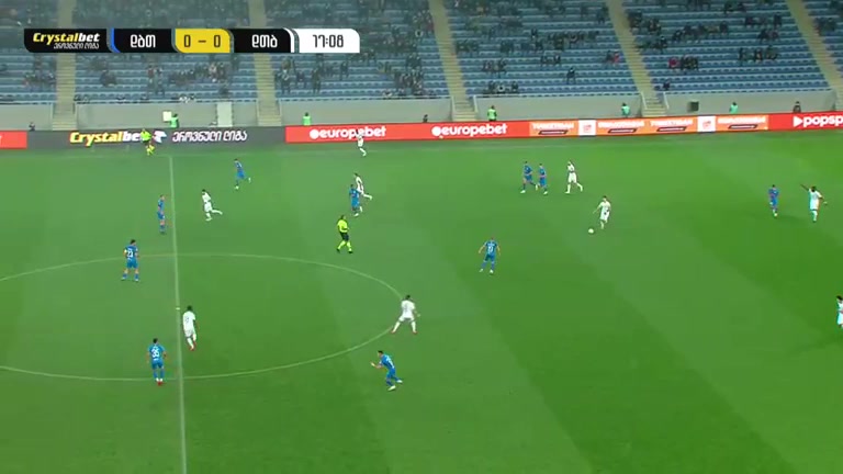 GEO D1 Dinamo Batumi Vs Dinamo Tbilisi Osei Goal in 17 min, Score 0:1