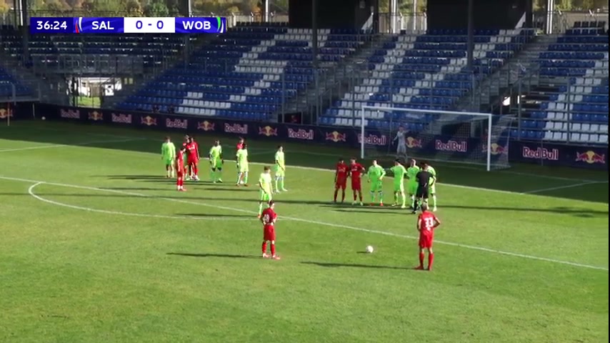 UEFA YL U19 Red Bull Salzburg U19 Vs VfL Wolfsburg U19 36 phút Vào, ghi bàn 1:0