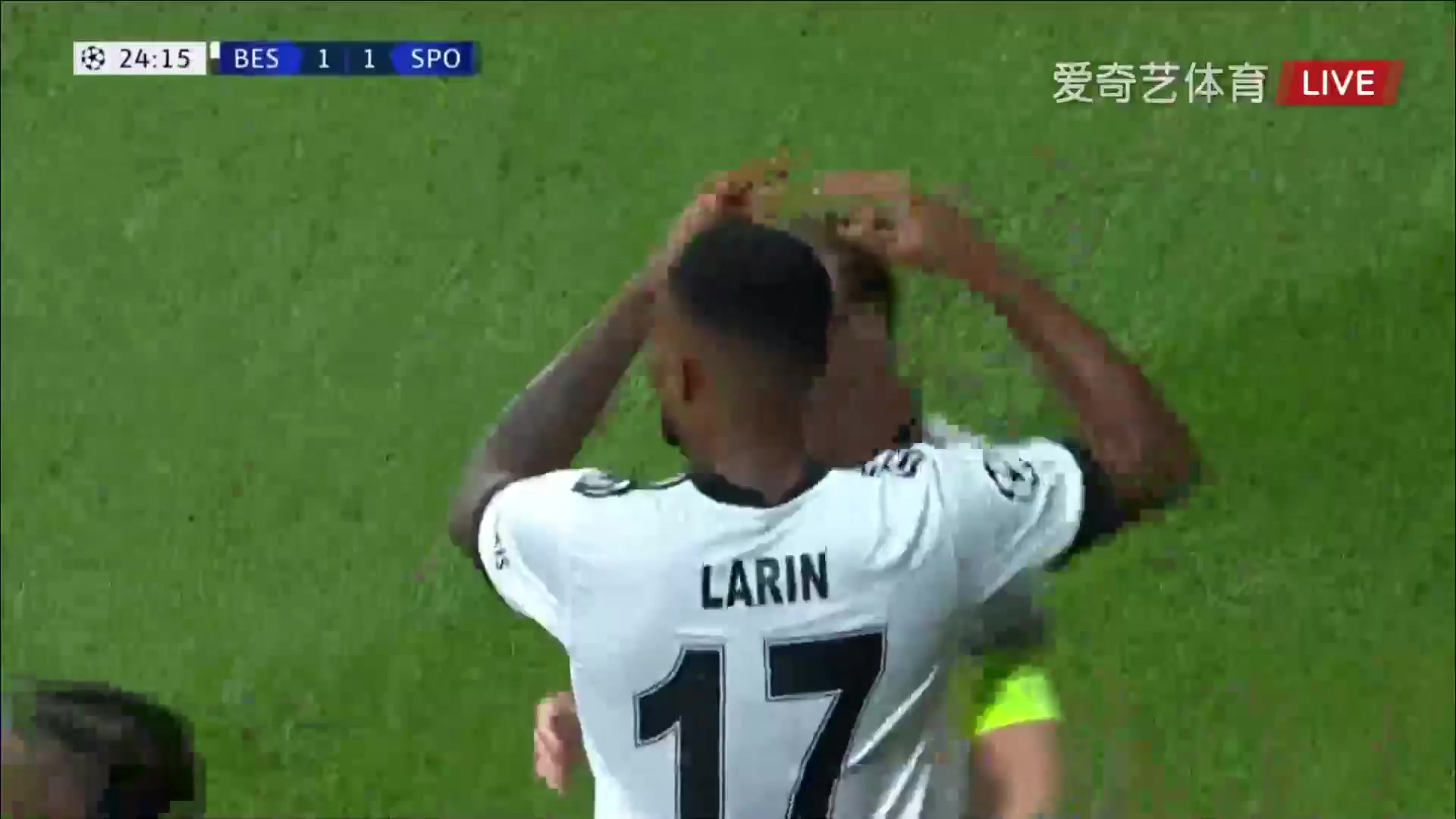 103 Besiktas JK Vs Sporting CP 23 skor gol Cyle Larin, skor 1:1