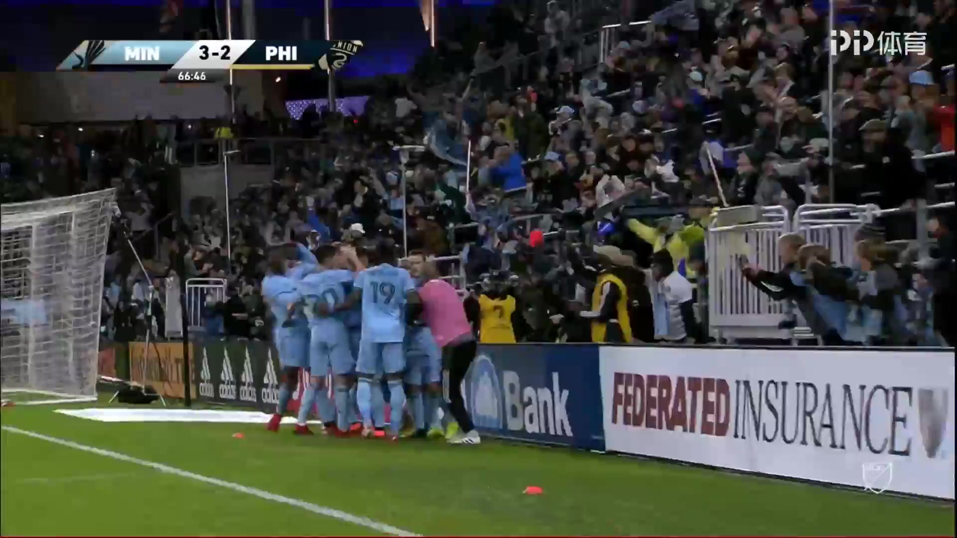 MLS Minnesota United FC Vs Philadelphia Union 67 ทำประตู Franco Fragapane ประตู, ทำคะแนน 3:2