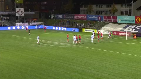 NOR AL Ranheim IL Vs Aalesund FK 10 ทำประตู Daniel Kvande ประตู, ทำคะแนน 1:0