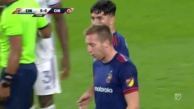 MLS FC Cincinnati Vs Chicago Fire 13 ทำประตู Robert Beric ประตู, ทำคะแนน 0:1