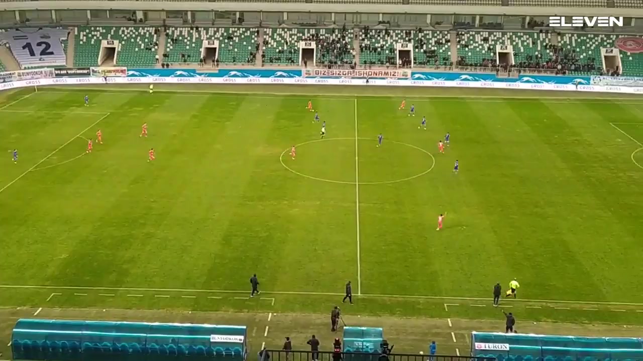 UZB D1 Kuruvchi Bunyodkor Vs Turon Nukus Rahmonaleiv Goal in 93 min, Score 2:1