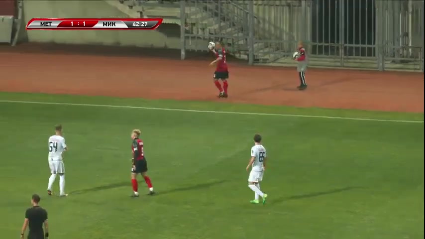 UKR L2 Metalurh Zaporizhya Vs MFK Mikolaiv Kovalenko Y. Goal in 43 min, Score 2:1