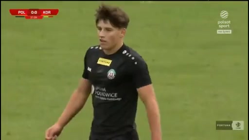 POL D1 Gornik Polkowice Vs Korona Kielce  Goal in 36 min, Score 1:0