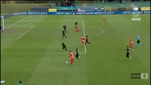POL D1 Gornik Polkowice Vs Korona Kielce  Goal in 73 min, Score 1:1