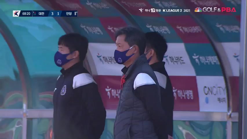 KOR D2 Daejeon Citizen Vs FC Anyang Kyung-Jung Kim Goal in 69 min, Score 3:1