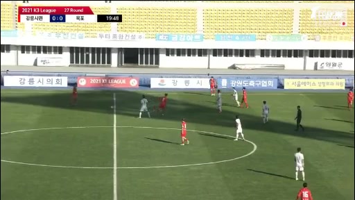 KCL Gangneung City Vs Mokpo City  Goal in 19 min, Score 0:1