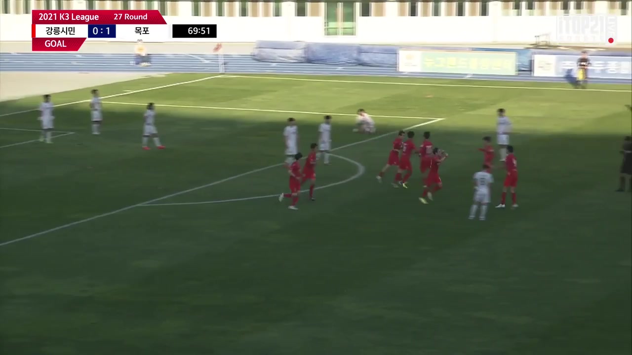 KCL Gangneung City Vs Mokpo City  Goal in 69 min, Score 1:1