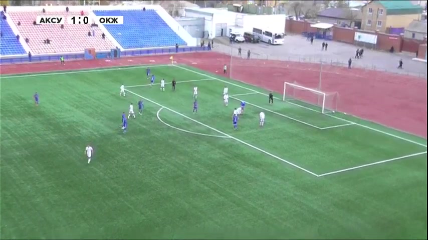 KAZ D1 FK Aksu Vs Okzhetpes  Goal in 58 min, Score 1:1