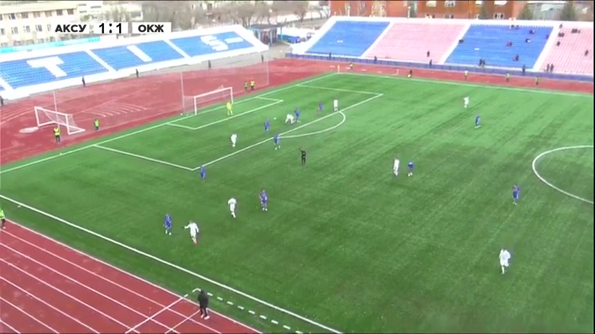 KAZ D1 FK Aksu Vs Okzhetpes  Goal in 71 min, Score 2:1