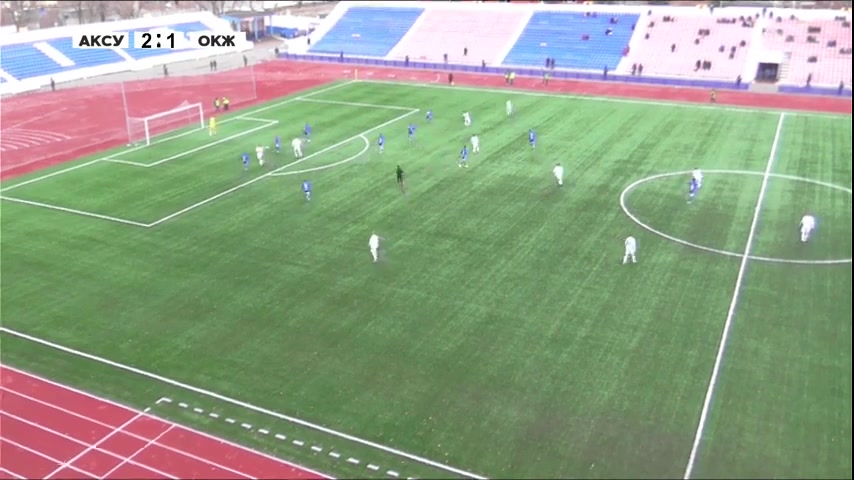 KAZ D1 FK Aksu Vs Okzhetpes  Goal in 77 min, Score 3:1