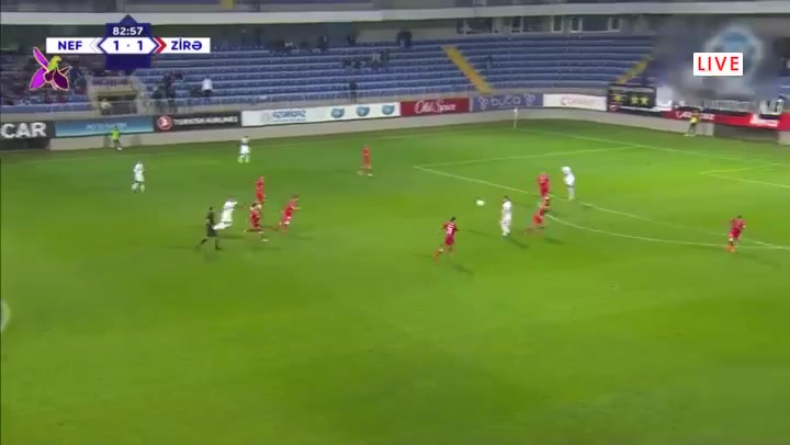 613 FC Neftci Baku Vs Zira FK 84 skor gol , skor 2:1