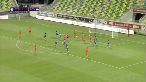 WWCPE Cyprus (w) Vs Netherland (w) Danielle van de Donk Goal in 11 min, Score 0:2