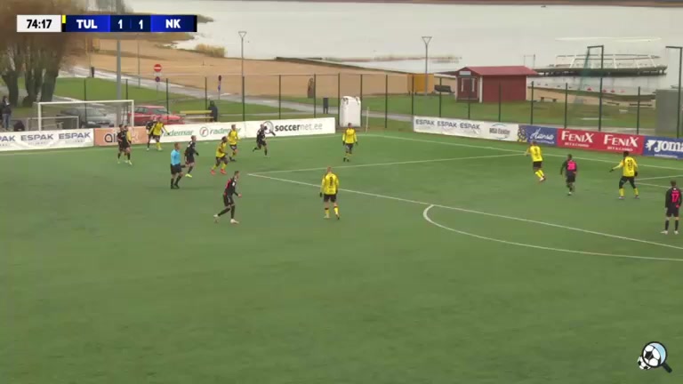 EST CUP Viljandi Tulevik Vs Nomme JK Kalju Marin Goal in 76 min, Score 1:2