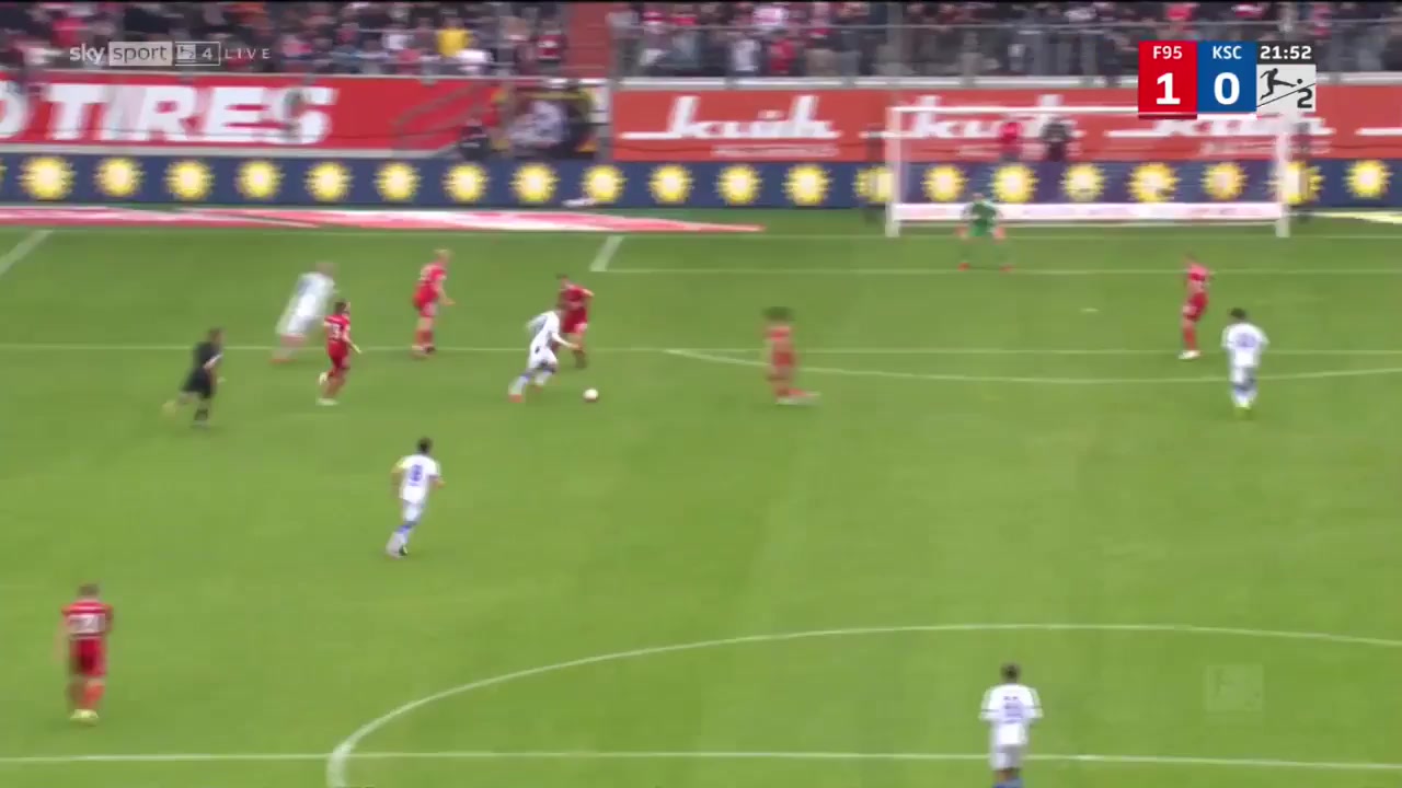 GER D2 Fortuna Dusseldorf Vs Karlsruher SC Marvin Wanitzek Goal in 21 min, Score 1:1