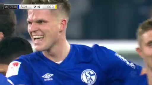 GER D2 Schalke 04 Vs Dynamo Dresden Marius Bulter Goal in 77 min, Score 2:0