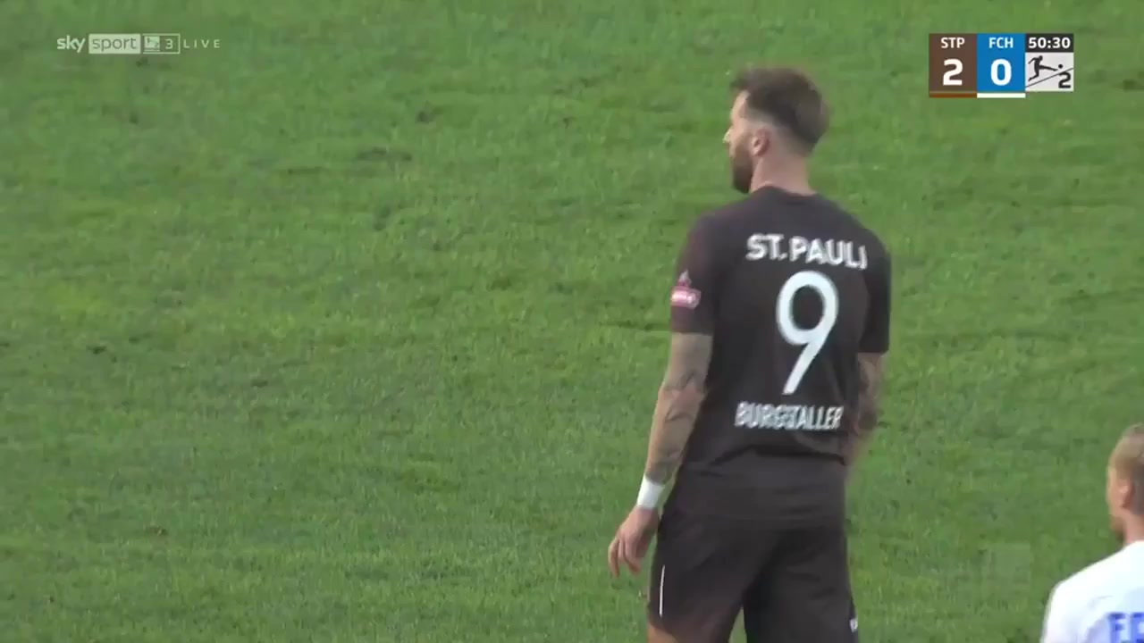 GER D2 St. Pauli Vs Hansa Rostock  Goal in 49 min, Score 3:0