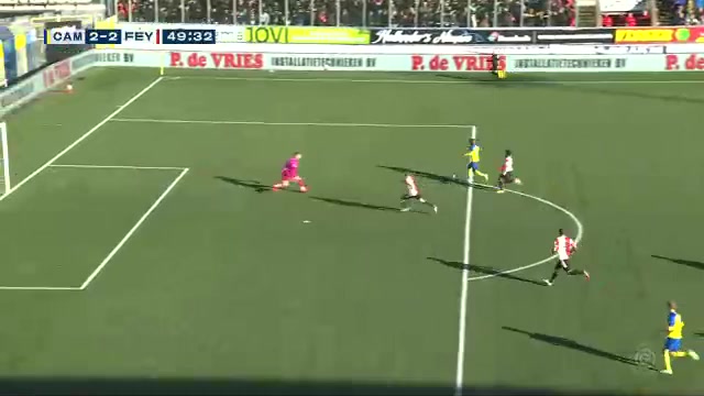 HOL D1 SC Cambuur Vs Feyenoord David Sambissa Goal in 50 min, Score 2:2