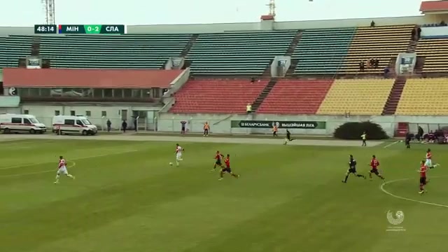 BLR D1 FC Minsk Vs Slavia Mozyr Gleb Zherdev Goal in 48 min, Score 0:3