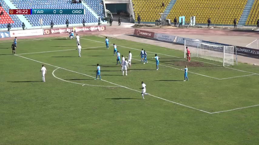 KAZ PR FK Taraz Vs Ordabasy Abdoulaye Diakhate Goal in 26 min, Score 0:1