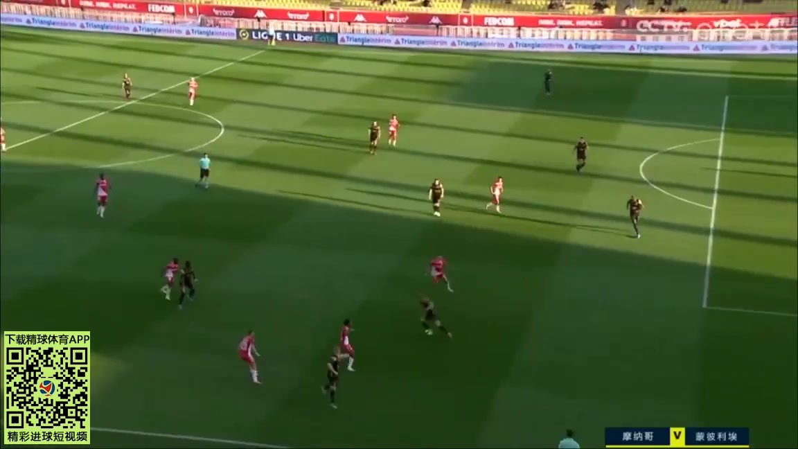 Ligue1 Monaco Vs Montpellier 16 ทำประตู Ben Yedder Wissam ประตู, ทำคะแนน 2:0