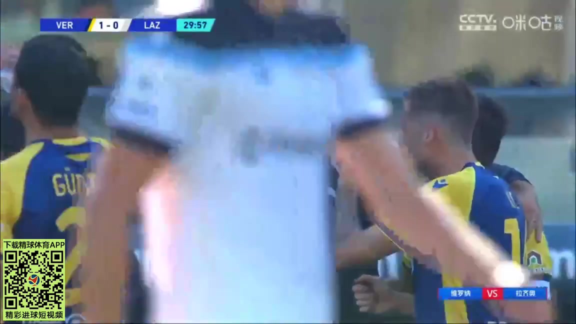 Serie A Verona Vs Lazio Giovanni Pablo Simeone Goal in 29 min, Score 1:0