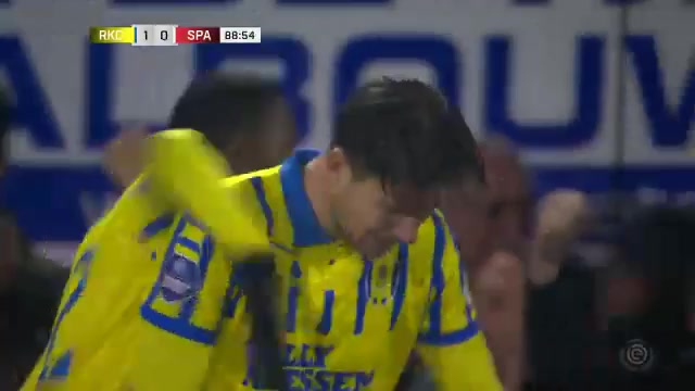 HOL D1 RKC Waalwijk Vs Sparta Rotterdam Michiel Kramer Goal in 88 min, Score 1:0