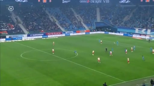 RUS PR Zenit St. Petersburg Vs Spartak Moscow Andrey Mostovoy Goal in 44 min, Score 4:0