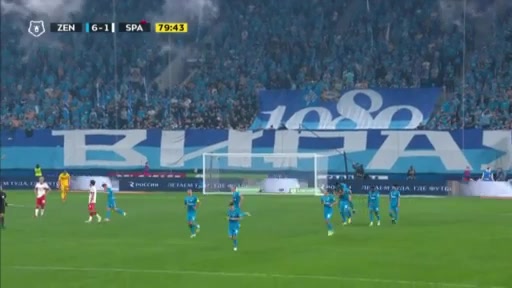 10 Zenit St. Petersburg Vs Spartak Moscow 79 skor gol Artem Dzyuba, skor 6:1