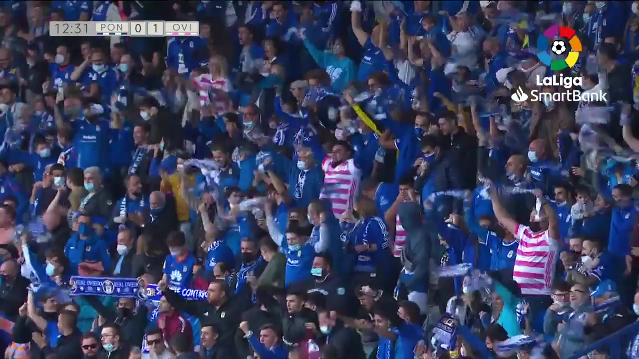 SPA D2 Ponferradina Vs Real Oviedo Samuel Obeng Goal in 12 min, Score 0:1