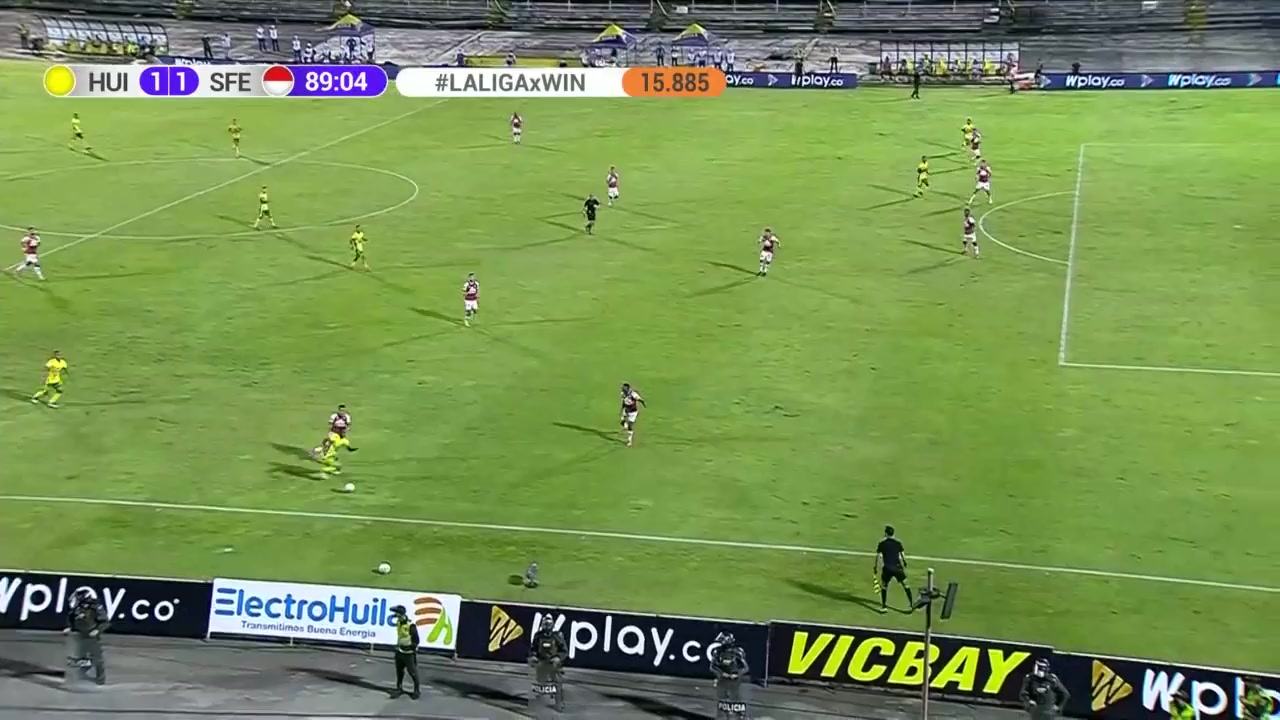 COL D1 Atletico Huila Vs Independiente Santa Fe 88 phút Vào, ghi bàn 1:1