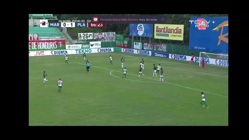 HON D1 Marathon Vs Platense Calix Goal in 68 min, Score 1:1