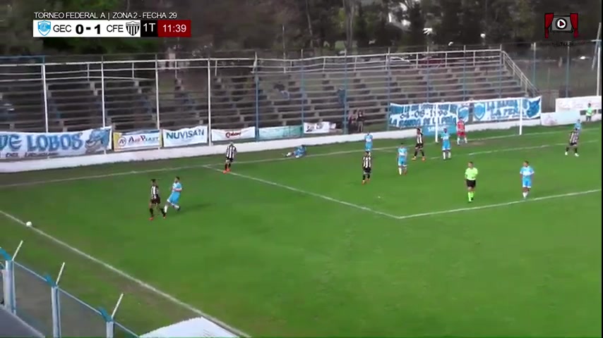 Torneo A Gimnasia C. Uruguay Vs Chaco For Ever  Goal in 13 min, Score 0:2