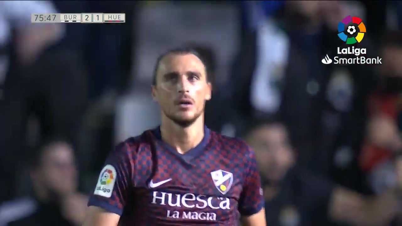 SPA D2 Burgos CF Vs SD Huesca Pablo Valcarce Vidal Goal in 75 min, Score 2:1