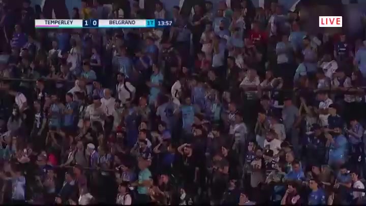 ARG D2 Temperley Vs Belgrano Facundo Pumpido Goal in 15 min, Score 1:0