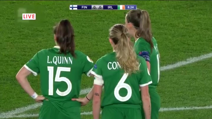 WWCPE Finland (w) Vs Ireland (w) Megan Connolly Goal in 8 min, Score 0:1