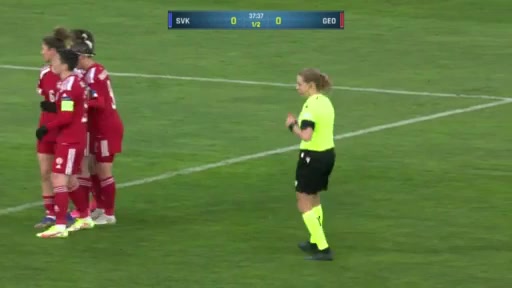 WWCPE Slovakia (w) Vs Georgia (w) Mikolajova M. Goal in 37 min, Score 1:0