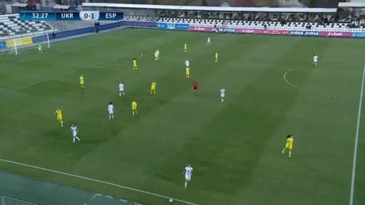 WWCPE Ukraine (w) Vs Spain (w) Castillo Goal in 32 min, Score 0:2