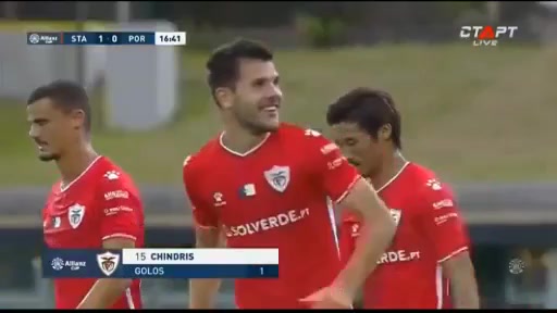 PORLC Santa Clara Vs FC Porto 16 phút Andrei ChindrisVào, ghi bàn 1:0